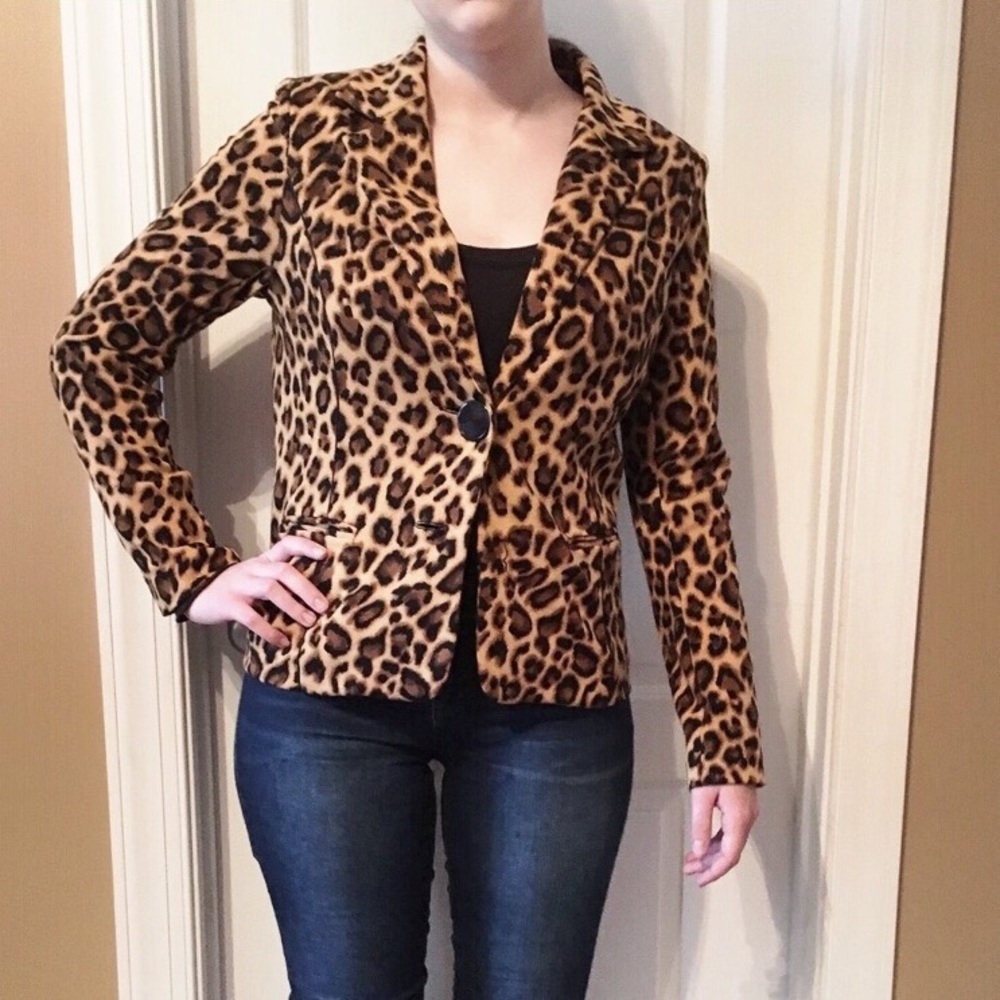 Leopard-Print Jacket